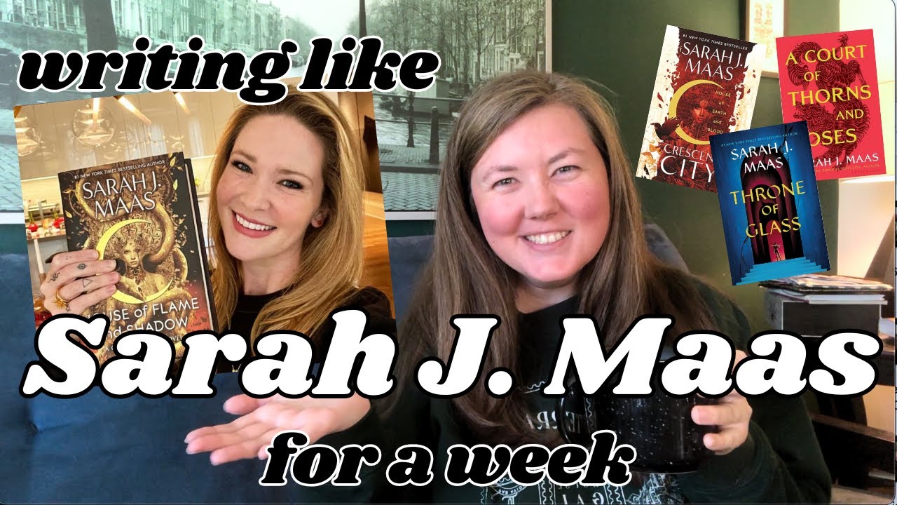 I tried writing like Sarah J. Maas for a week // famous author writing routines & advice
