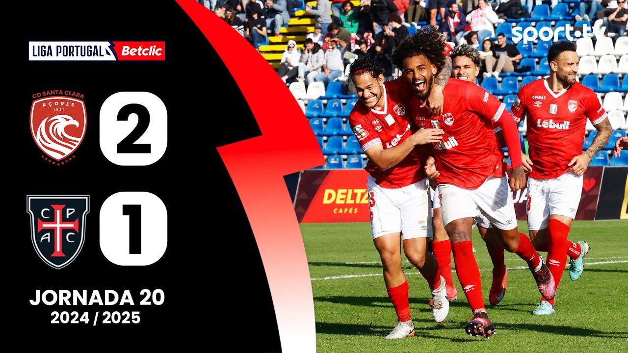 Resumo: Santa Clara 2-1 Casa Pia  - Liga Portugal Betclic | sport tv