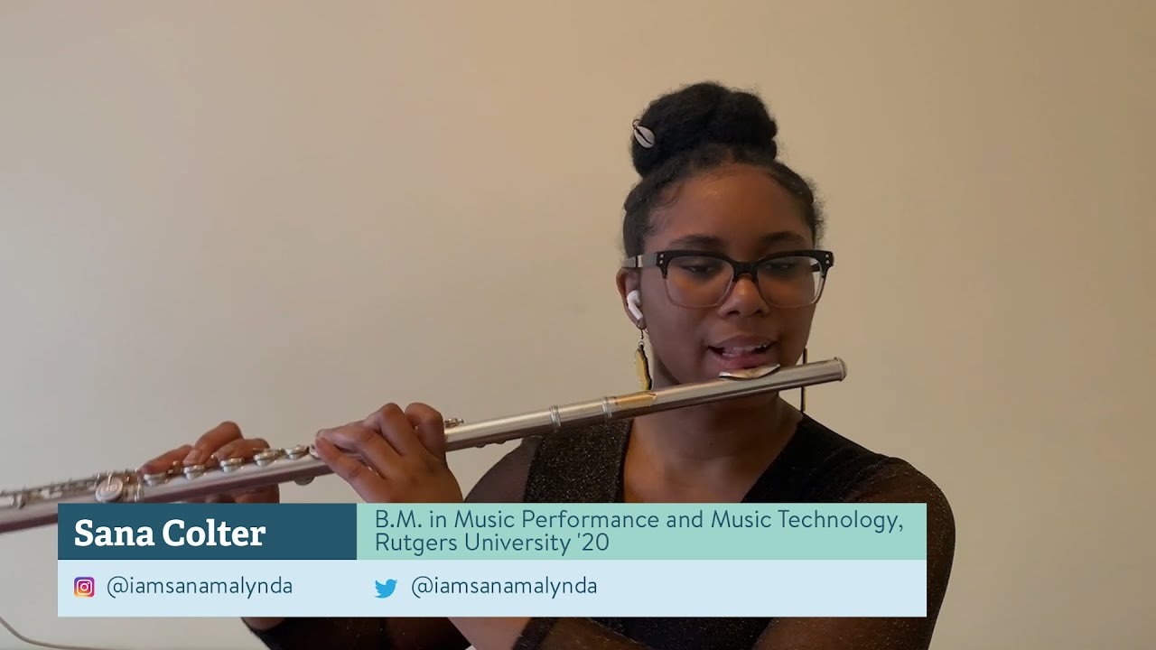 Rutgers–Mason Gross student offers original rap/flute performance