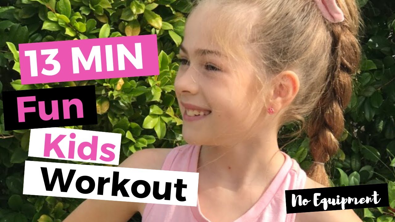 13 Min Fun KIDS Workout | Follow-Along at Home PARTNER Workout (No Equipment)