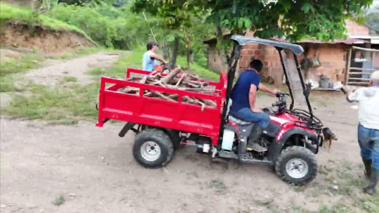 DIA DE TRABAJO CON LA CUATRIMOTO ATV 4X4