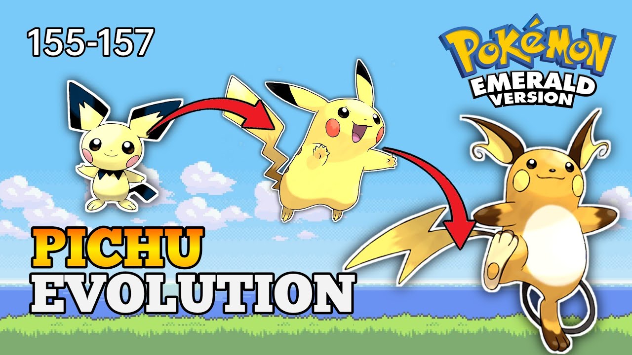 Pokemon Emerald - How To Evolve Pichu Into Pikachu And Raichu | Hoenn Pokedex