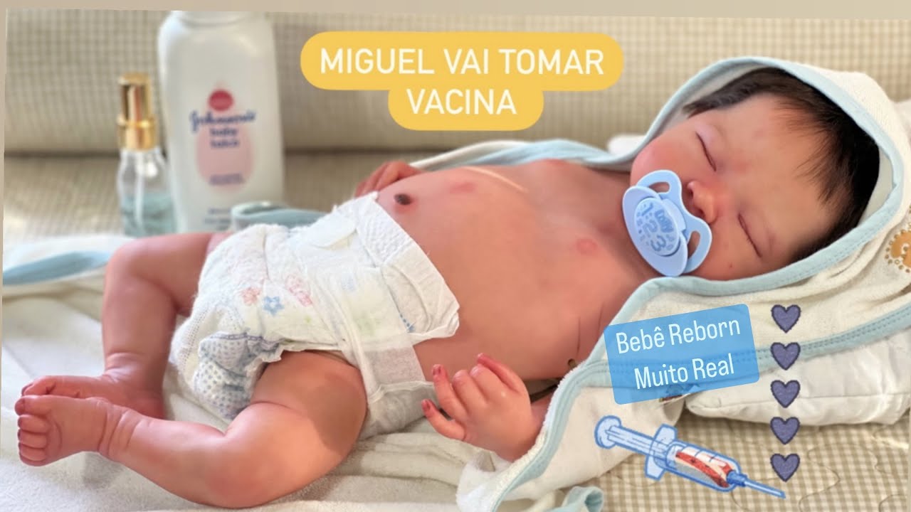 MIGUEL BEBE REBORN VAI TOMAR VACINA  - Reborn Baby will get vaccine