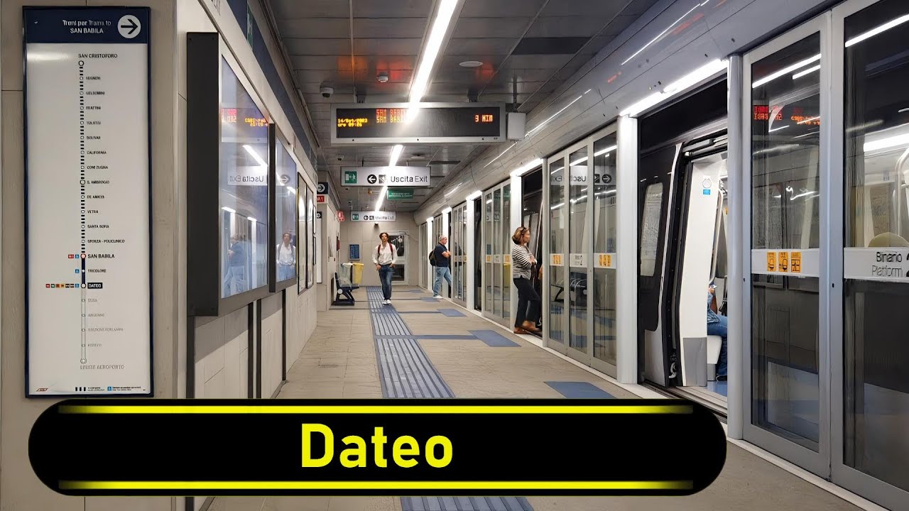 Metro Station Dateo - Milan 🇮🇹 - Walkthrough 🚶