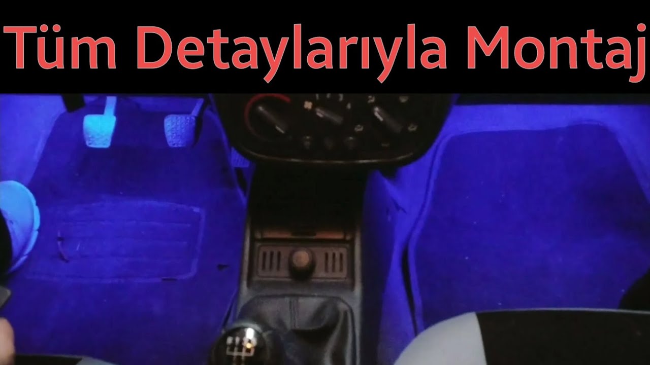 Opel Corsa Ayak Altı Ambiyans Aydınlatma Uygulaması İnceleme ve Detaylı Montaj | Footwell Lighting
