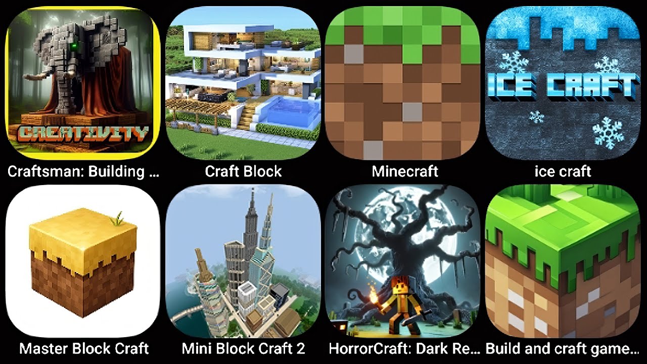 Craftsman Building,  Craft Block, Minecraft, Ice Craft, Master Block Craft, Mini Block Craft 2