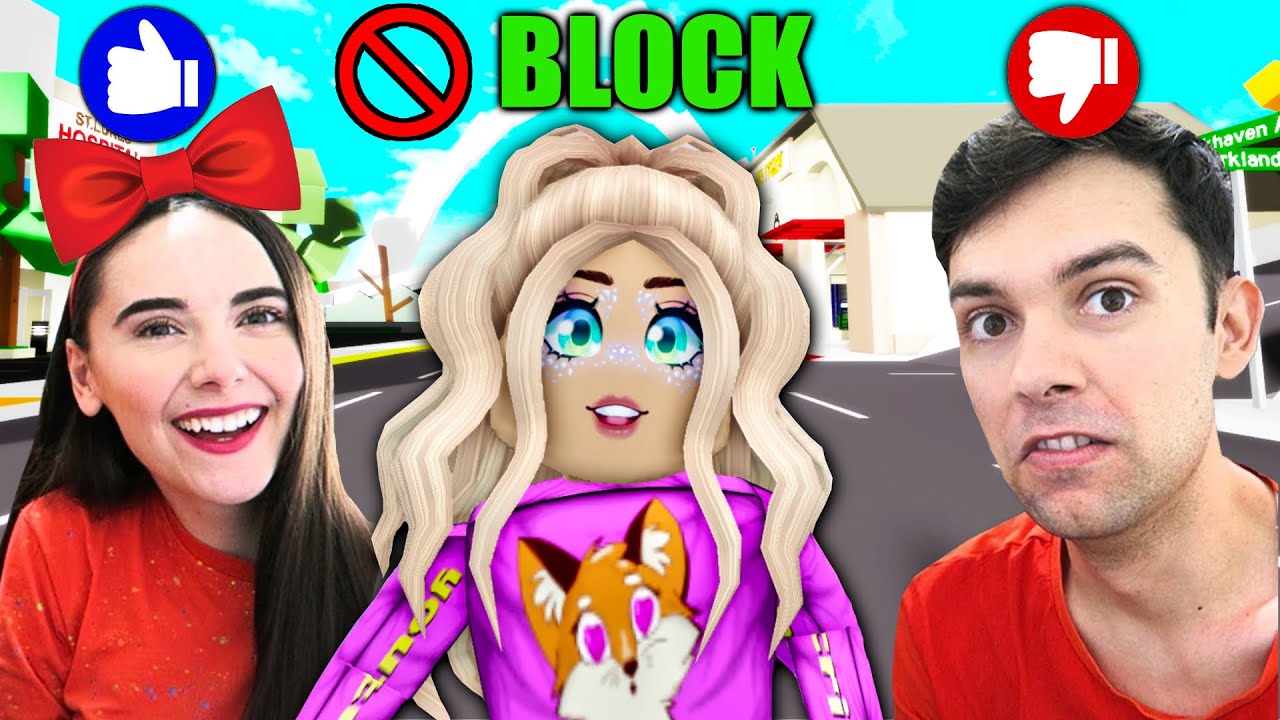 LIKE, DISLIKE, BLOCK cu VEDETE COCOS CHRISTINA, FELIX (Roblox Brookhaven)