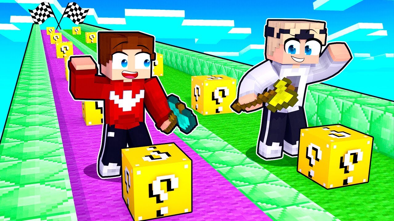 Das BESTE LUCKY BLOCK RENNEN in Minecraft!