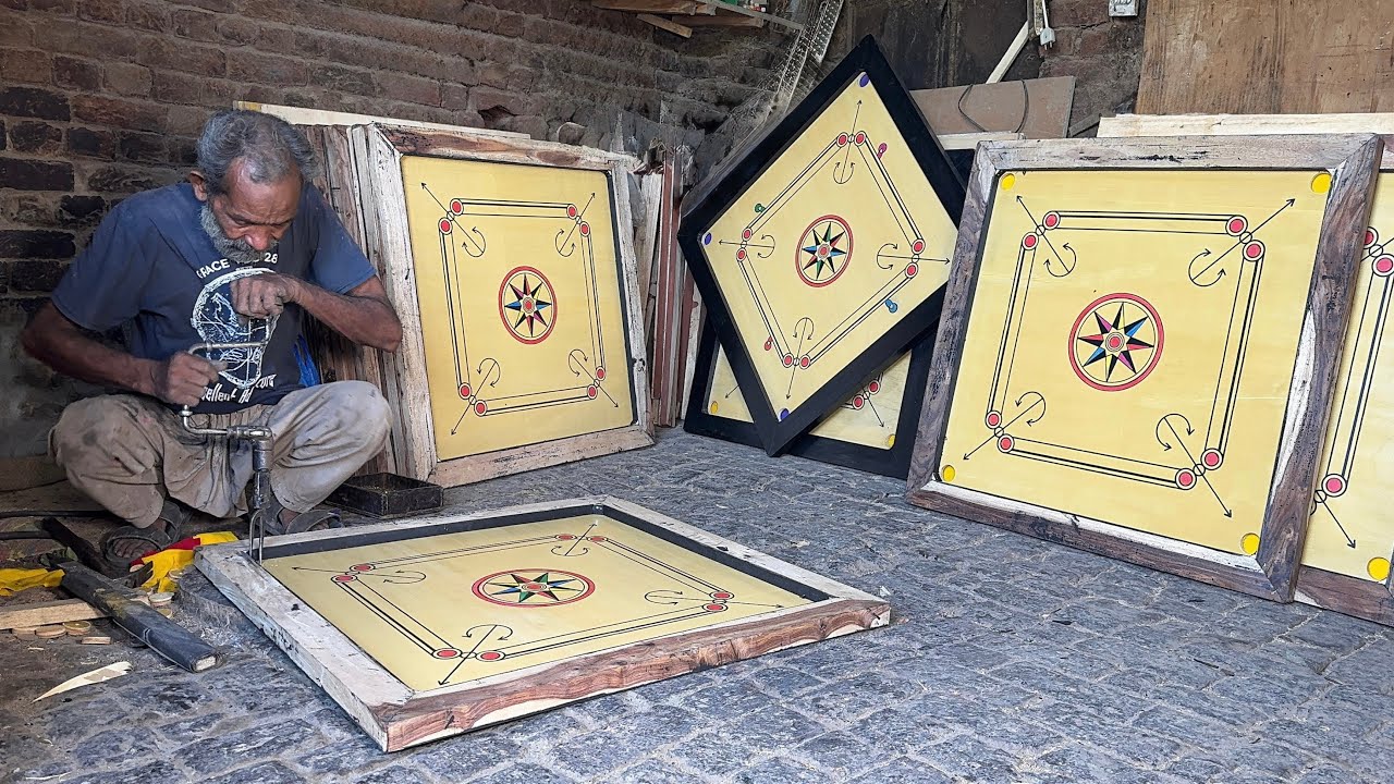 The Art of Making Carrom Boards | Handmade Craftsmanship Using Traditional Tools & Techniques