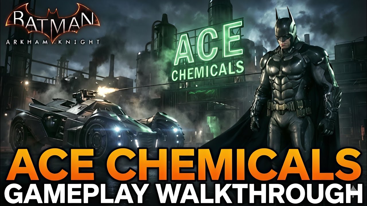 BATMAN ARKHAM KNIGHT ( ACE CHEMICALS WALKTHROUGH )