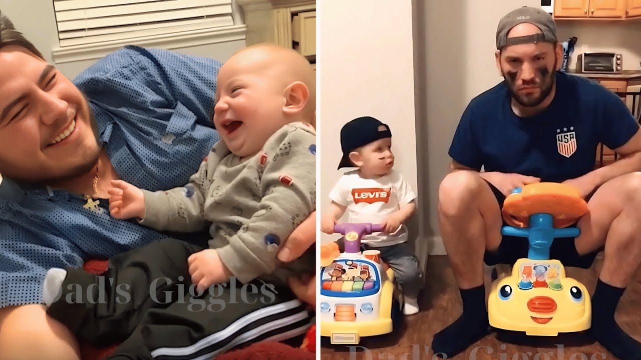 Try Not to Laugh: Cutest Daddy and Baby Moments Ever!🤣 | Funny Baby And Daddy