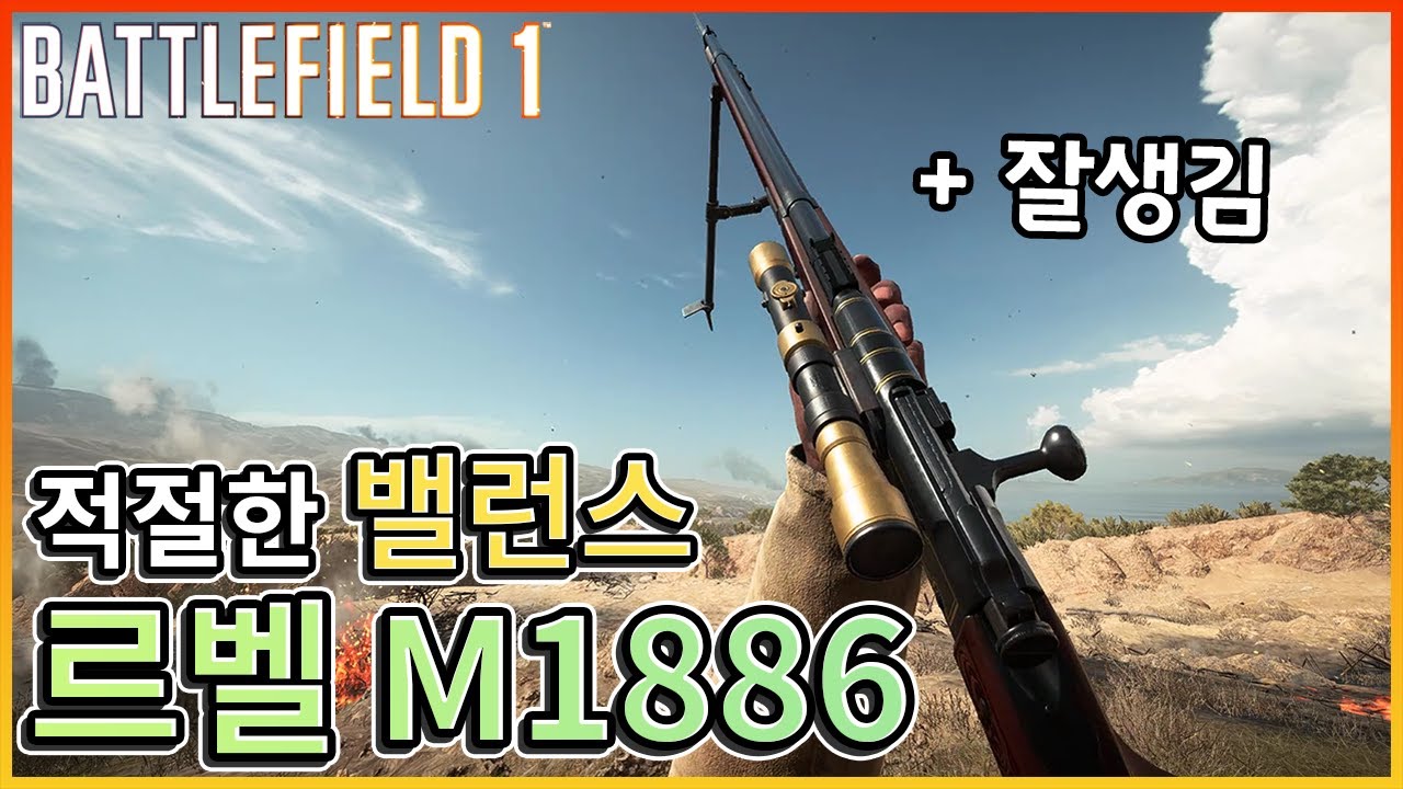 중거리 스윗스팟과 고배율 스코프의 적절합 조합, 르벨 M1886 스나이퍼 [배틀필드1]
