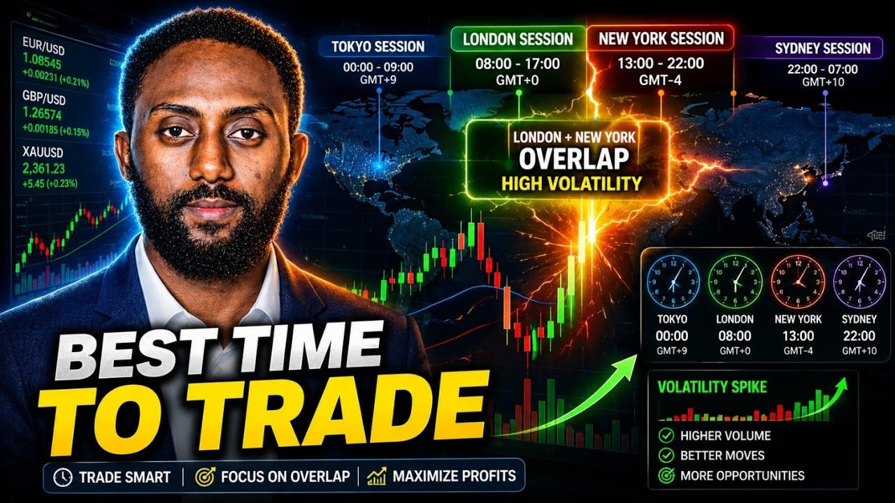 Best Time or market session to Trade Forex | ትክክለኛው የትሬዲንግ ሰዓት እና የገበያ እንቅስቃሴ