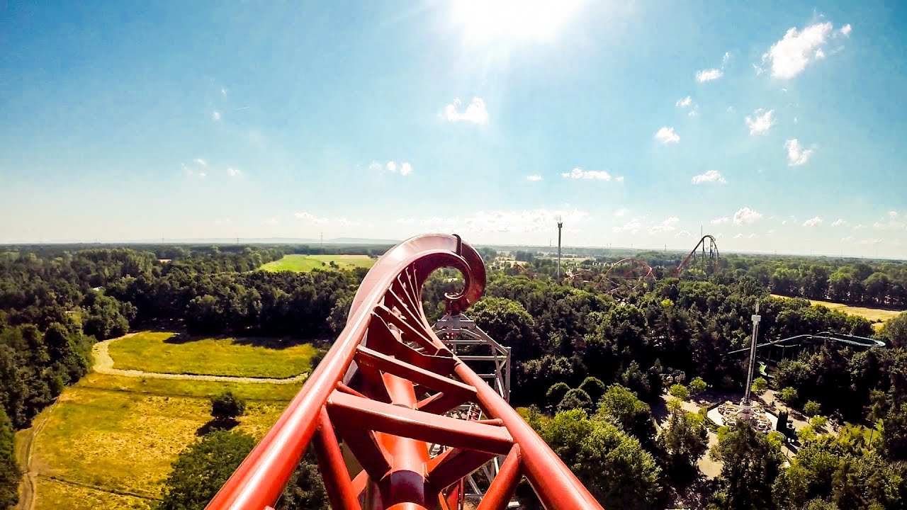 Sky Scream Onride + Ansicht Hinten - Plopsaland Deutschland