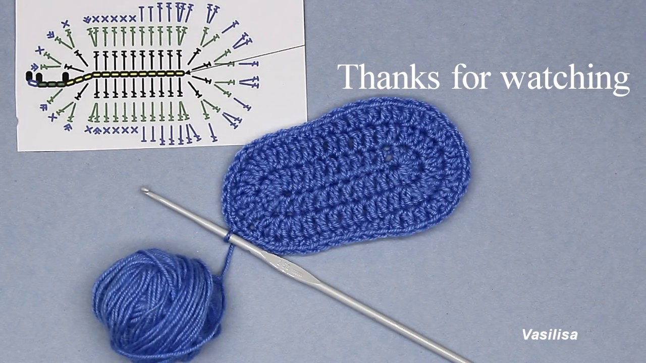 Crochet baby shoe sole @VasilisaCatherine