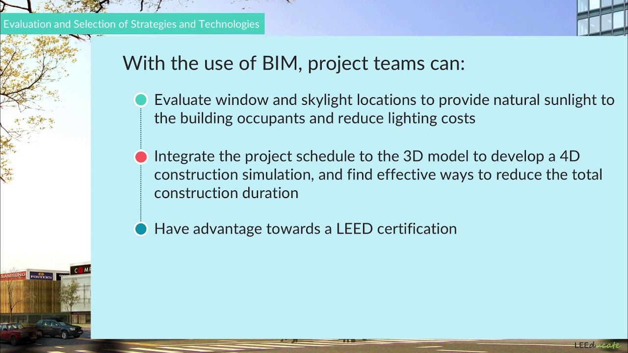 Evaluation and Selection of Building Strategies and Technologies | LEED Green Associate Exam Prep