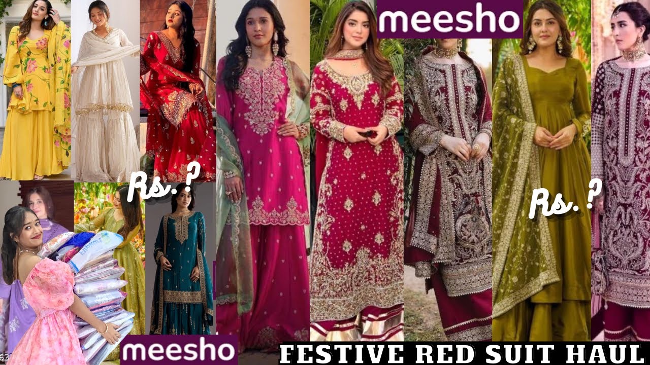 Meesho Huge Trendy *Festive* Ethnic Haul 🥰 || Omg 😨Isse Acha Kya Hoga Ab 😂 Karwachouth Laal Kpde 🥲 