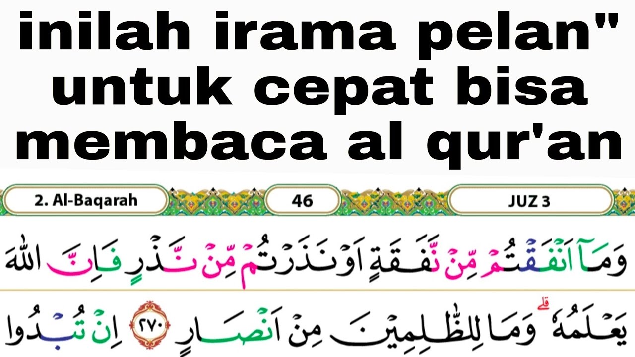 irama yang mudah di tiru untuk belajar membaca al qur'an 46-48