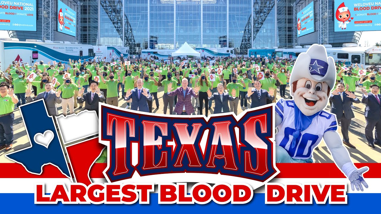 The Largest Blood Drive in Texas | Intl. WeLoveU Foundation