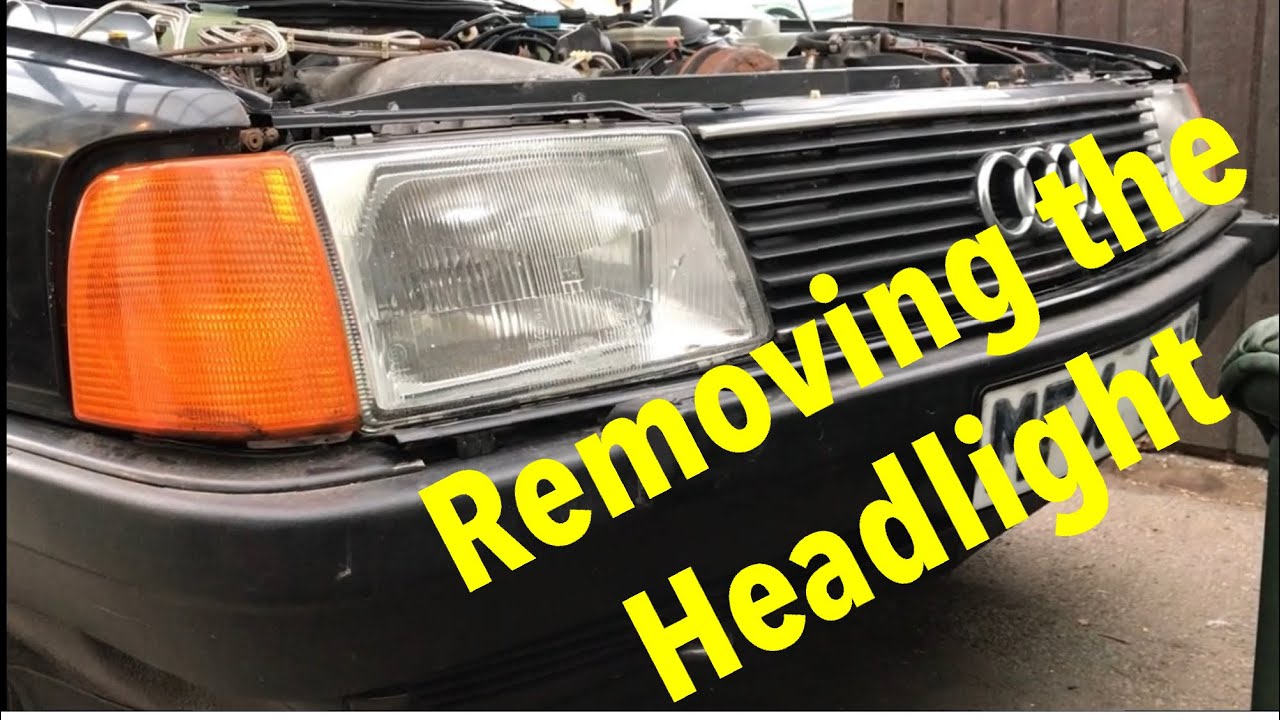 How to Remove Audi 100 C3 Headlight