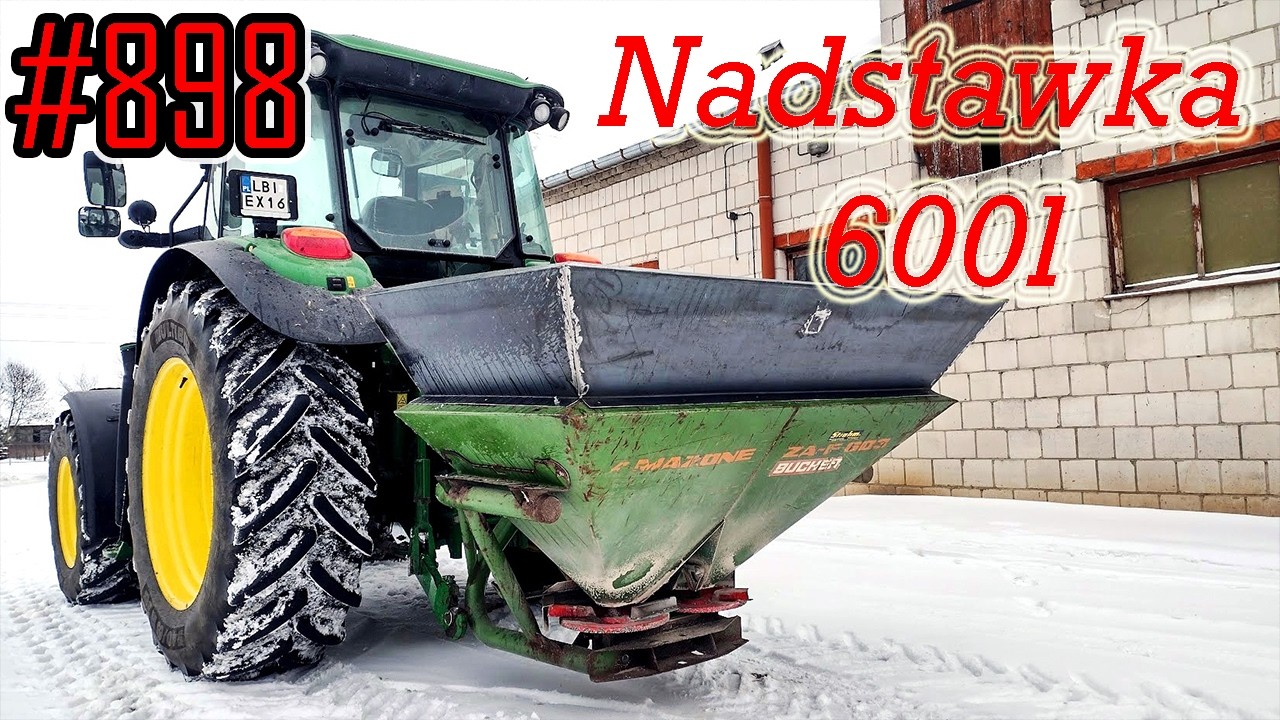 Kupiłem zrobioną na wymiar nadstawkę do rozsiewacza Amazone ZA-F 603 #898