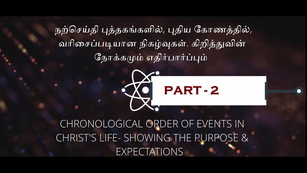 GBC-DU-CHRONOLOGICAL ORDER OF EVENTS IN CHRIST'S LIFE - PART 2