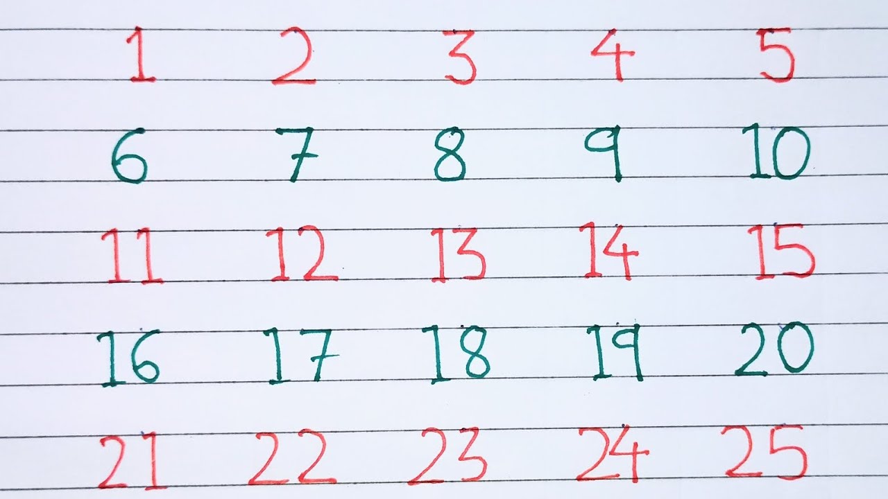 1 to 30 Counting | Kids Counting 1-30 | Calligraphy Video | Number Counting Math 11 #maths #viral 