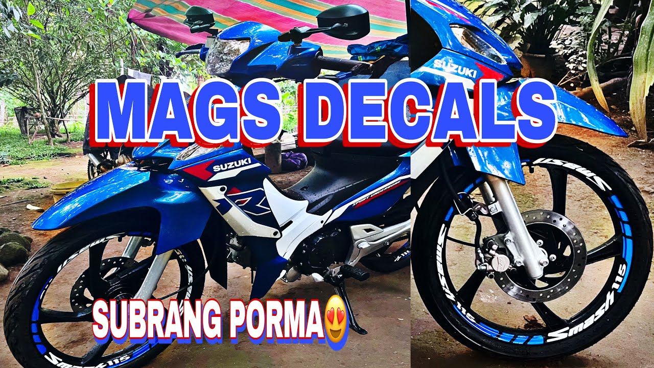 BAGONG DECALS NG MAGS NI SUZUKI SMASH 115 2025