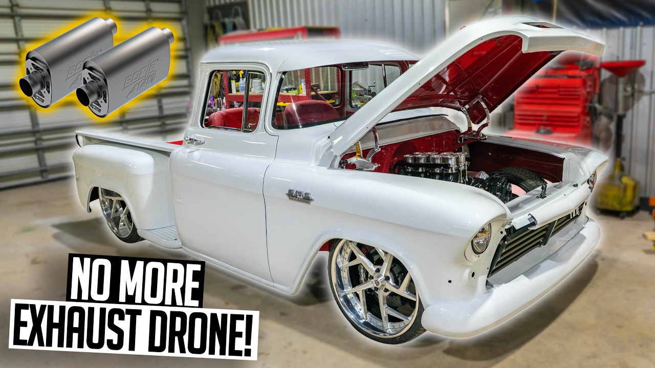 GMC '57 с двигателем LS и выхлопом Borla &mdash; Устраняем гул выхлопной системы на LS3 Stepside