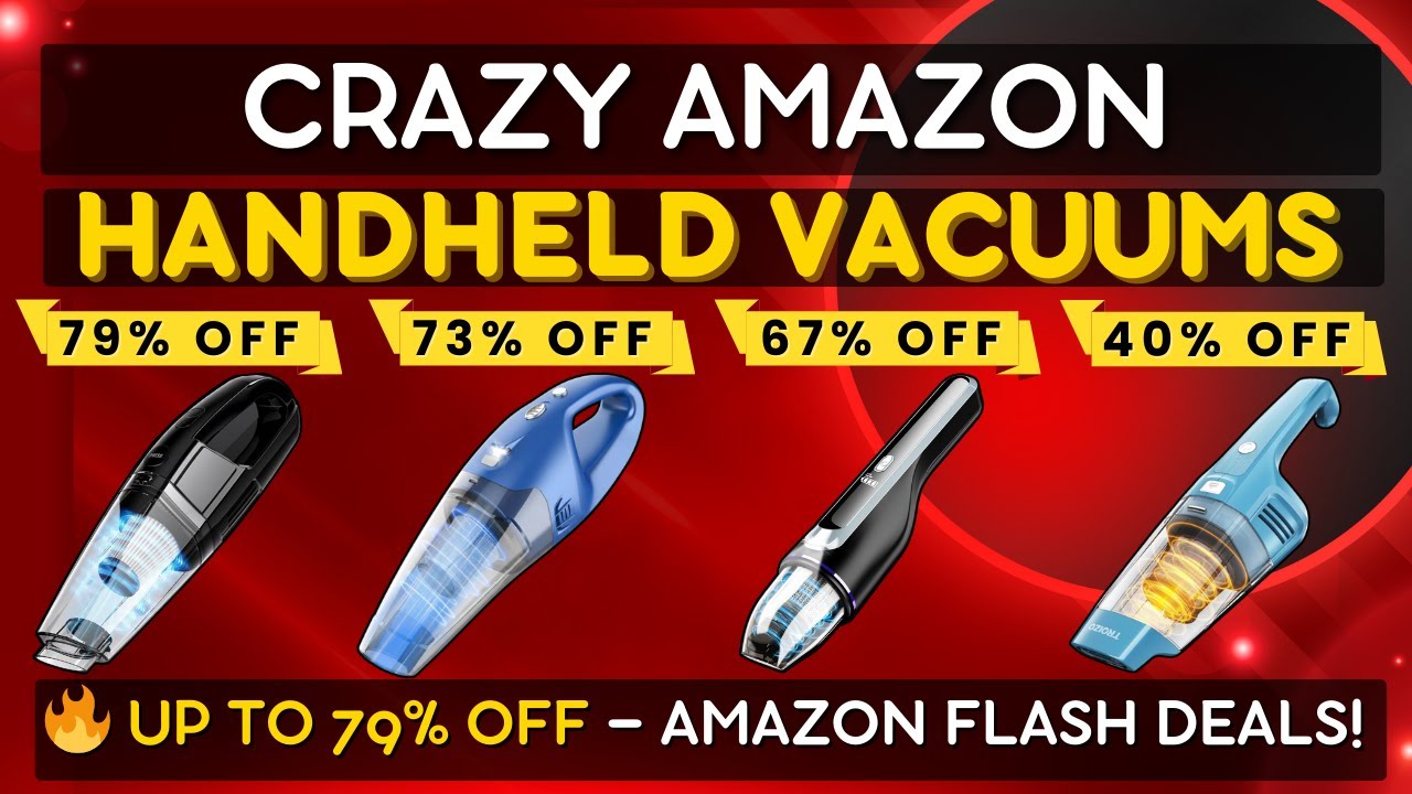 Amazon’s BIGGEST Handheld Vacuum Deals of 2025 — Up to 79% OFF