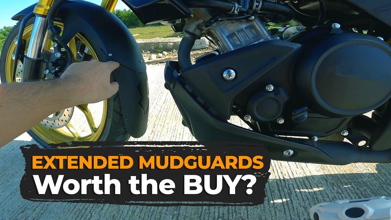 I installed extended mudguards to my Yamaha MT-15