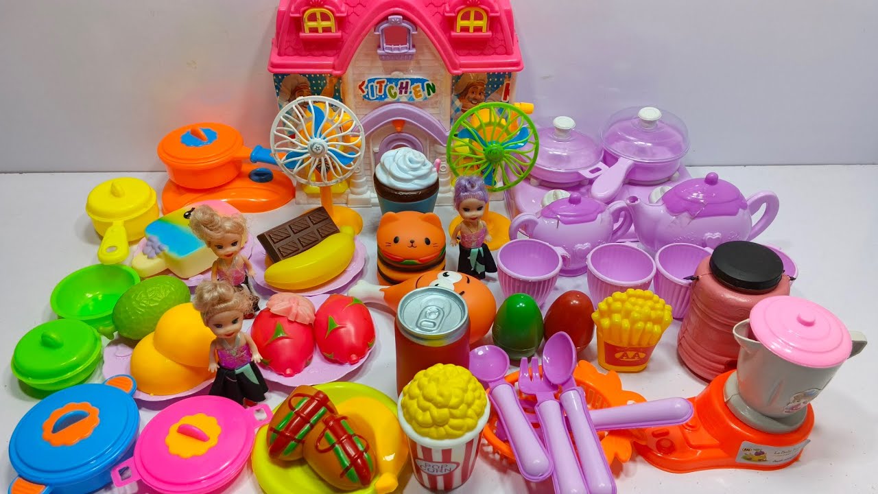 6:06 Minutes Satisfying with Unboxing Hello Kitty Kitchen Set | Unboxing Miniature Kitchen Set ASMR