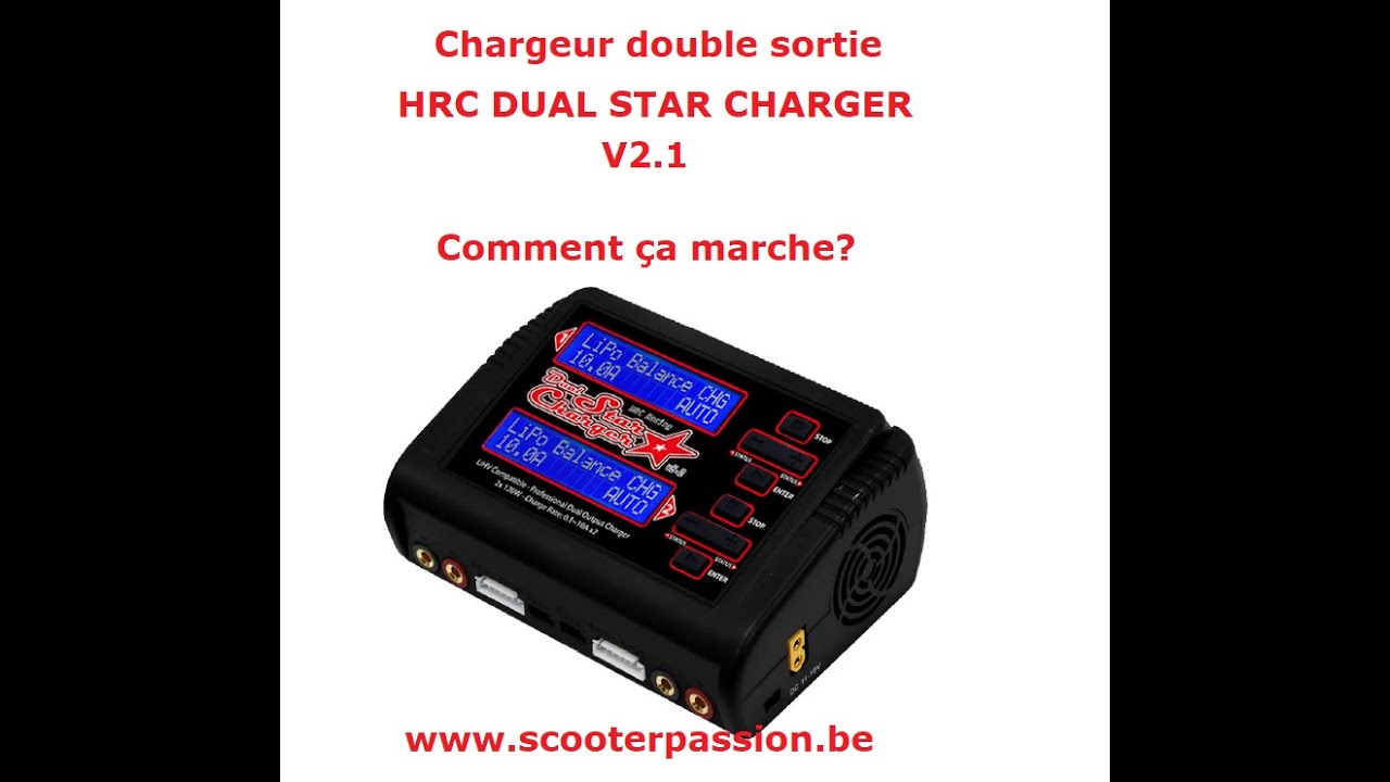 Presentation chargeur modélisme double sortie modelisme Dual Star Charger V2.1