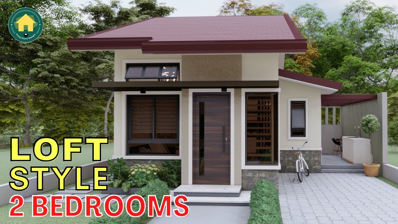 LOFT STYLE HOUSE DESIGN WITH 2 BEDROOMS