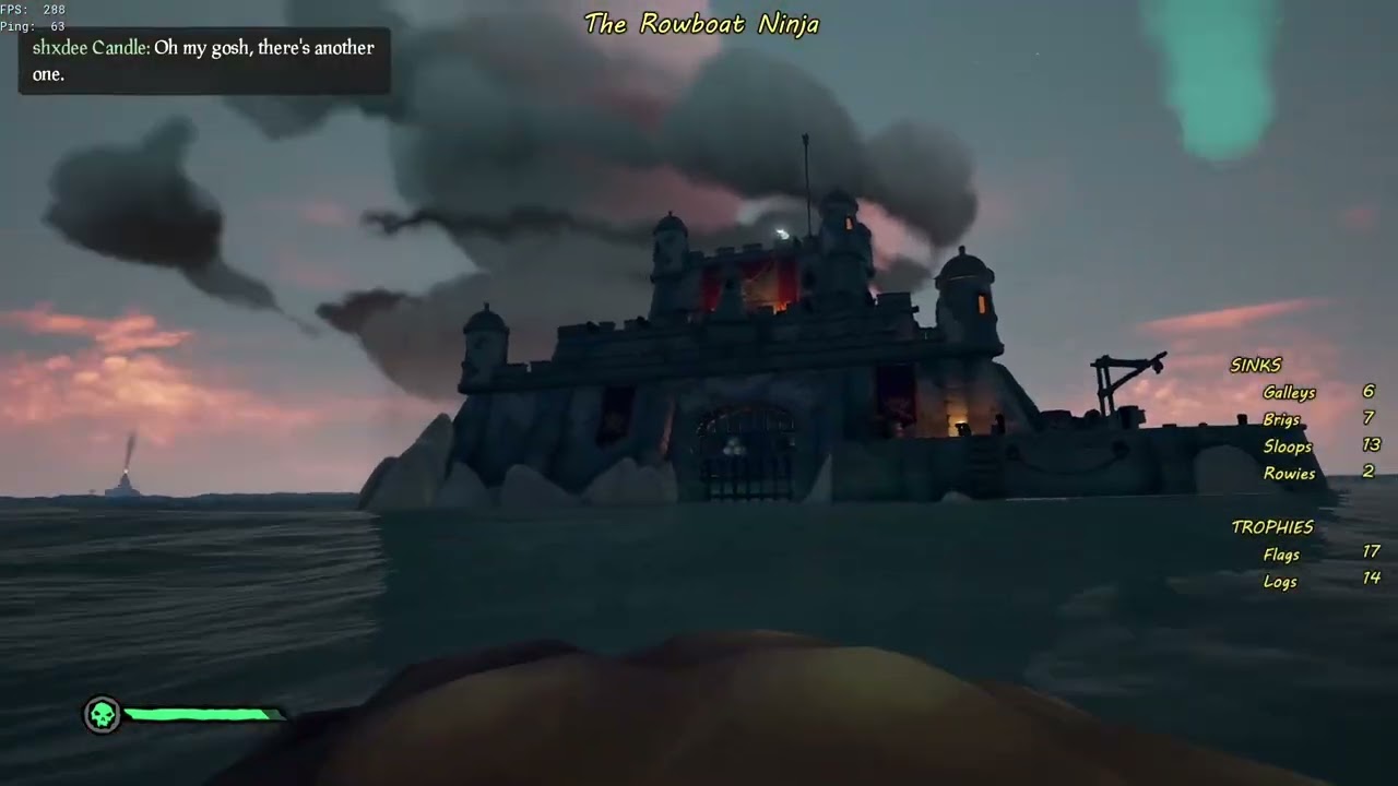 Sinking a no-name sloop that was tucking on a Fort of Fortune (Sloop #14)