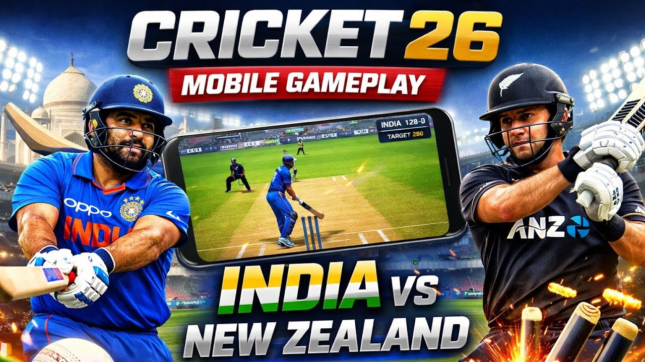 Cricket 26 Mobile Madness: противостояние сборных Индии и Новой Зеландии в формате ODI | B Gaming