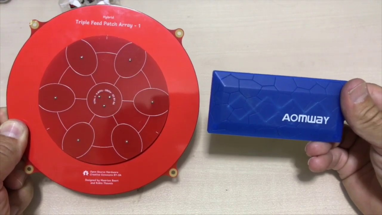 150mm Triple Feed Patch Antenna Test