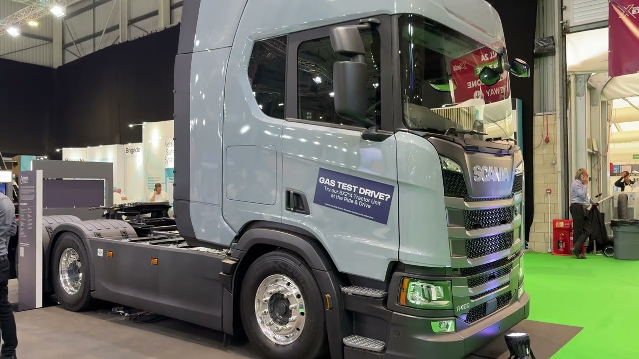 Scania R460 6x2/4 Biogas (2025) – Interior & Exterior Tour | Road Transport Expo 2025 UK
