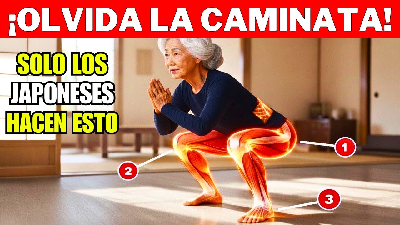 ¡6 Ejercicios que los Japoneses Usan para Fortalecer Rápidamente las Piernas Después de los 60!
