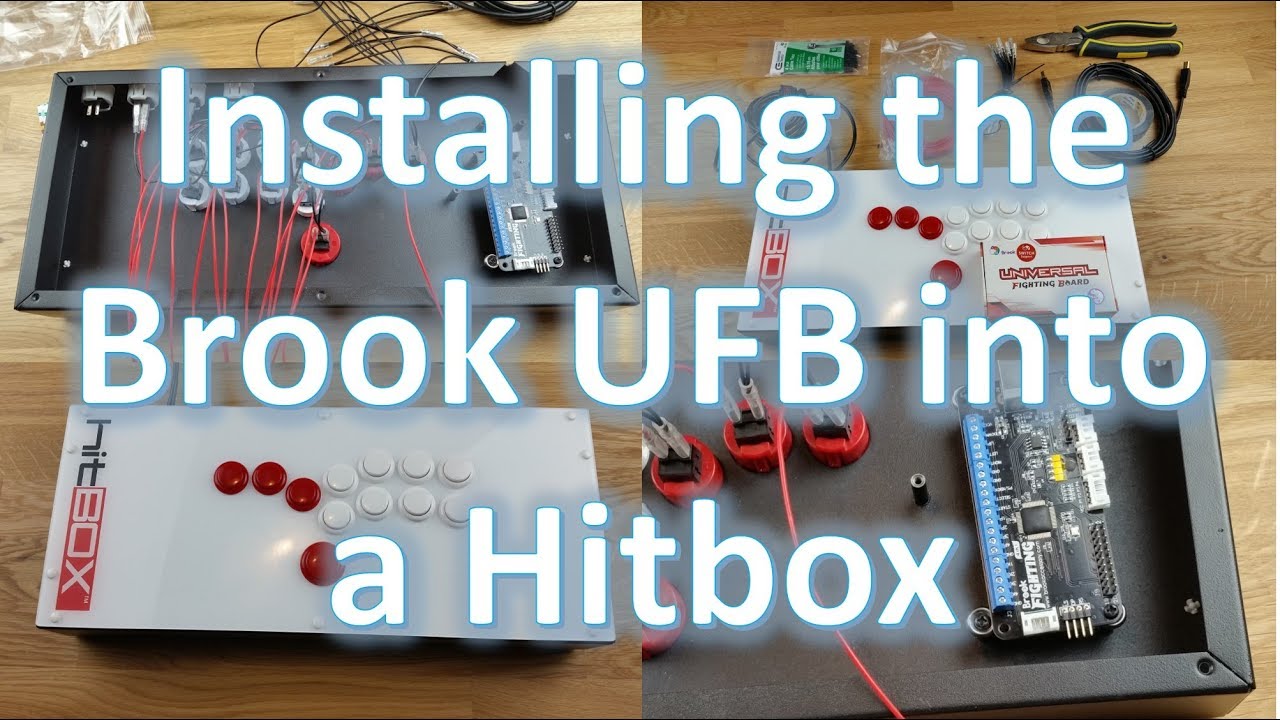 Installing the Brook Universal Fighting Board (UFB) in a HitBox! (stickless fightstick/arcade stick)