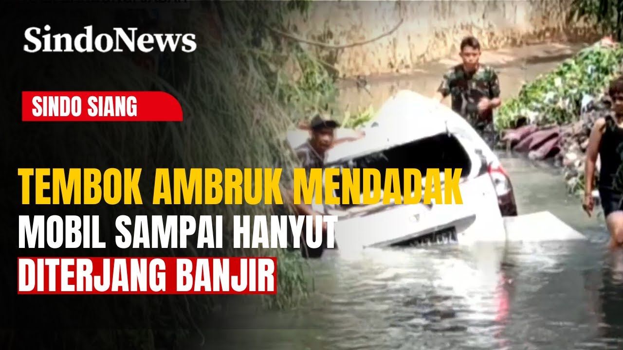 Detik-Detik Banjir di Bandung: Tembok Ambruk & Mobil Hanyut Dibawa Arus Deras | Sindo Siang | 03/12