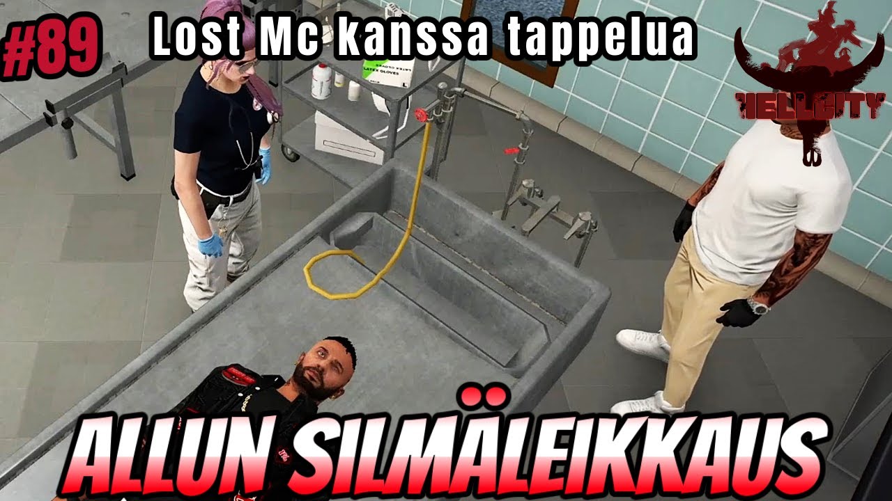 #89 Punasilmä Allu & Lost mc:n kanssa tappelua |  #HellCityrp
