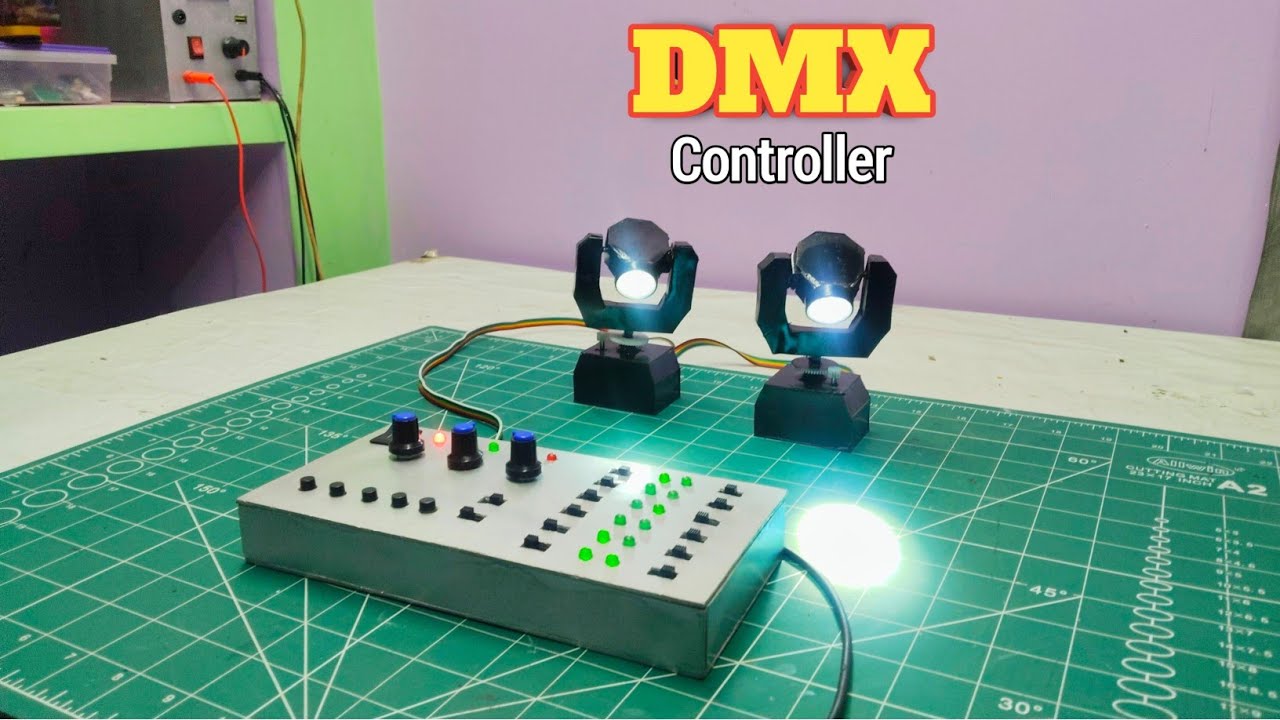 Mini Dj DMX Controller For Sharpy Light 🔥🔥🤩 sharpy light controller kaise banaye/sharpy light remote