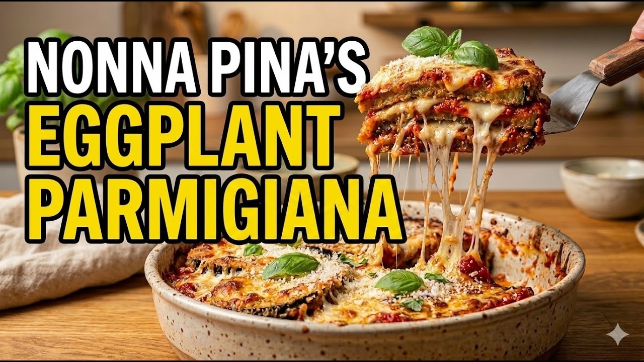 Amazing Nonna Pina's eggplant parmigiana real Italian cooking