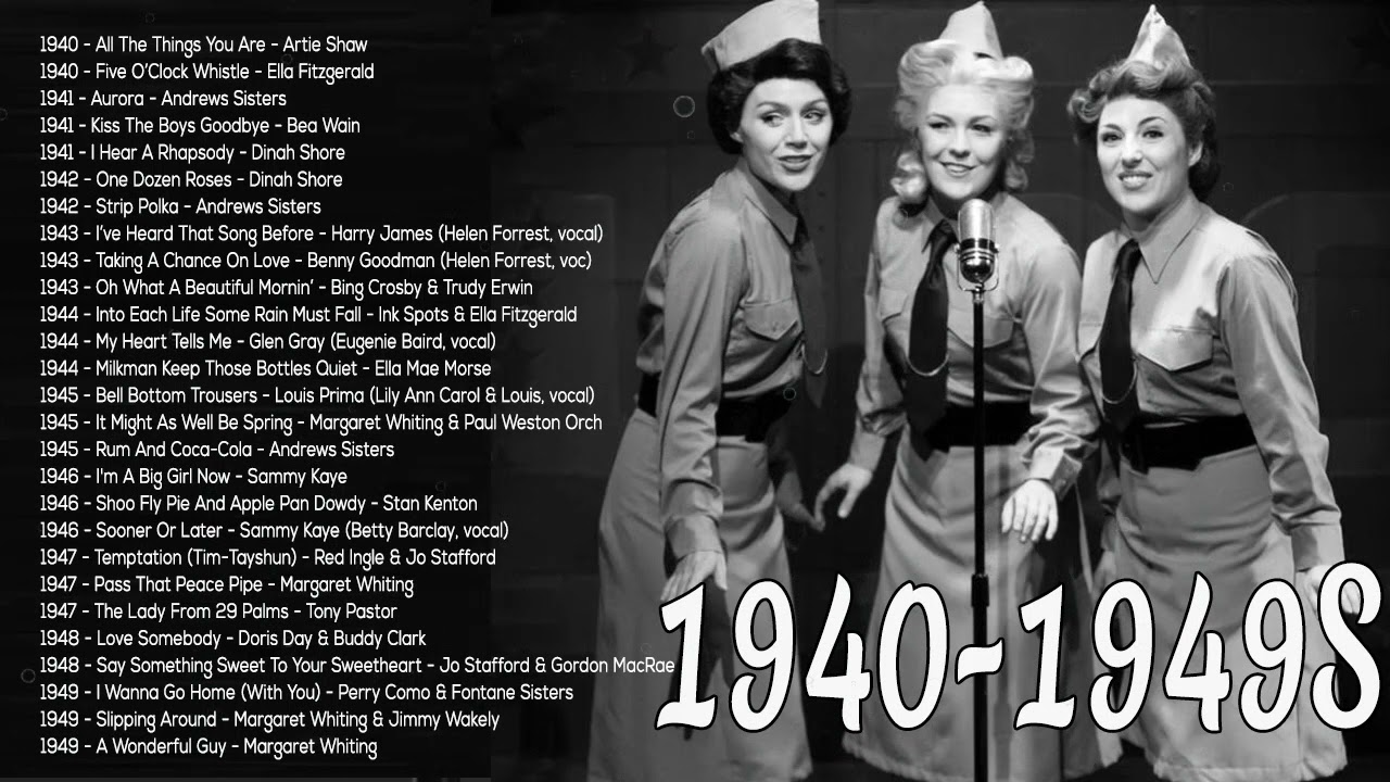 1940s Music, 1940s Music Hits with 1940s Music Playlist of 1940s Music Oldies Videos