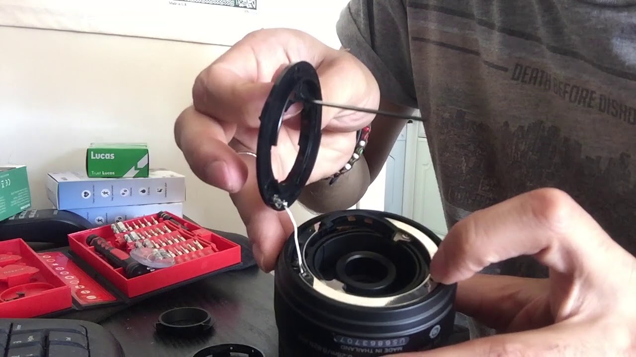 Repair a broken Nikon zoom lens bayonet ring