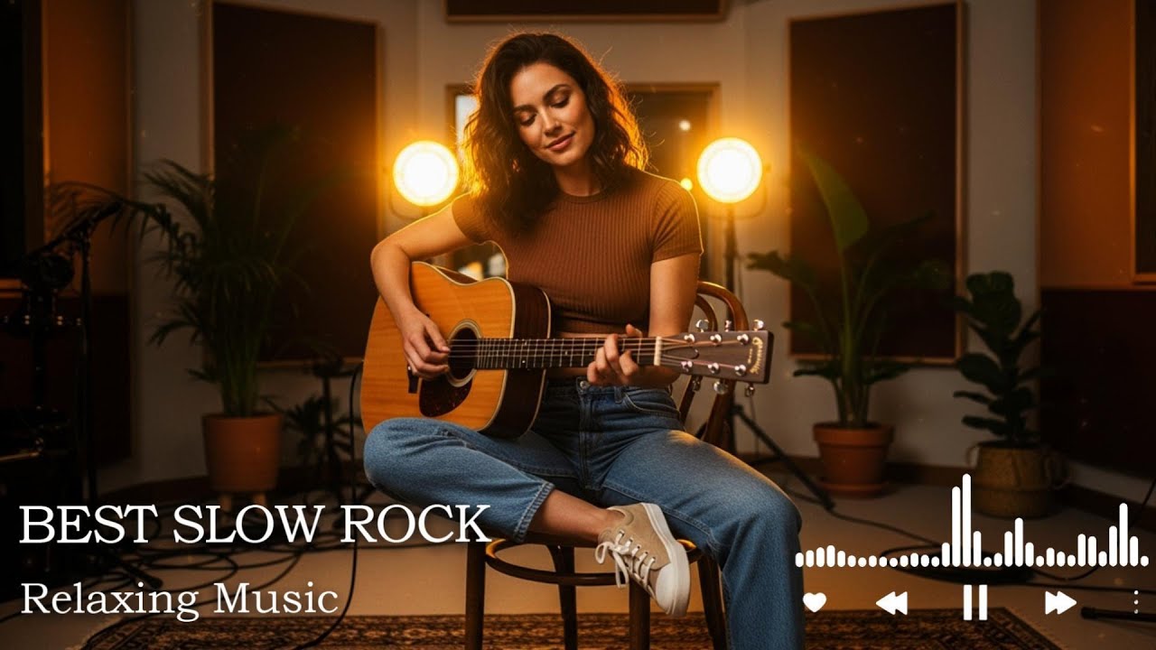 Golden Hour Slow Rock Love Song | Soothing Vocals for Relaxing Moments