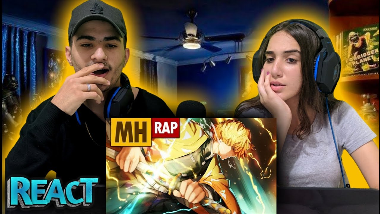 REACT - DEUS DO TROVÃO (Kimetsu no Yaiba) ZENITSU RAP | Prod. Ihaksi | MHRAP