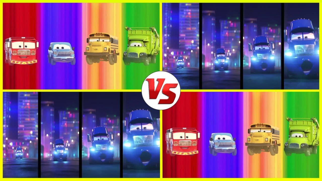 Lightning McQueen Coffin Dance 🔵🔴🟢🟡 | Color VS Battle #7