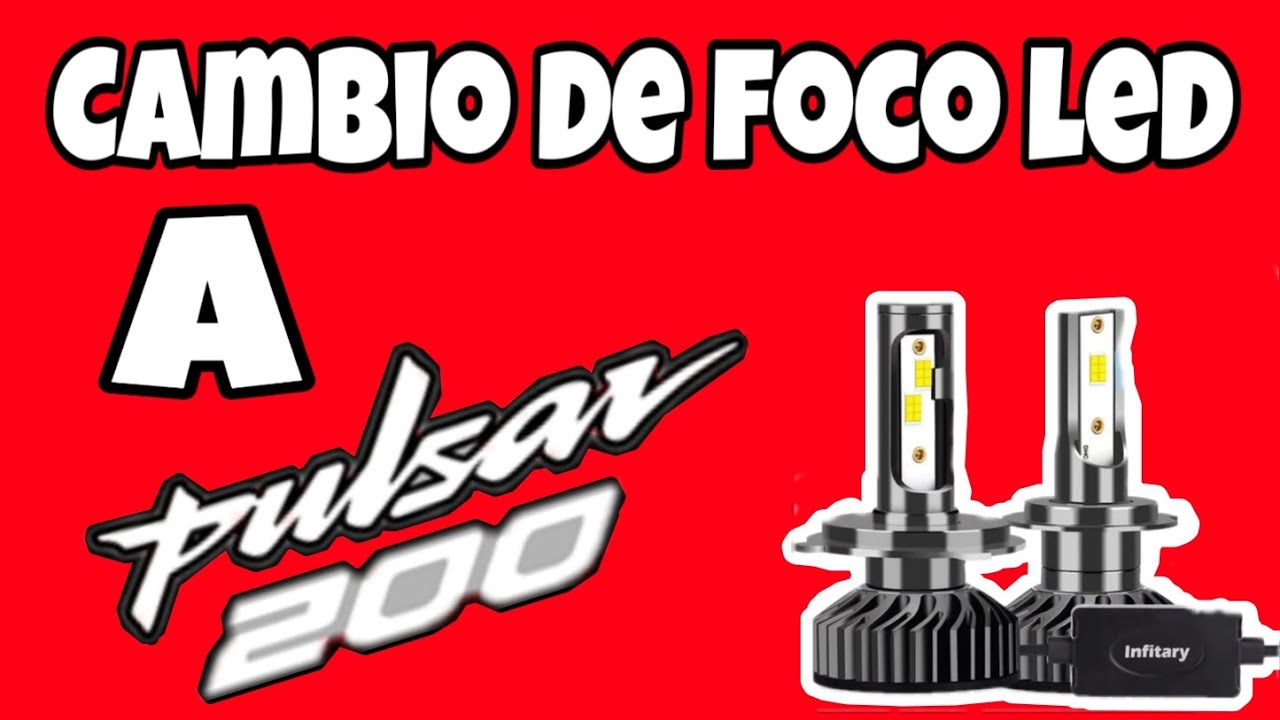 Como cambiar un foco led a Pulsar 200 NS // 160 NS